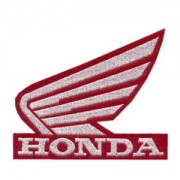 Emblemas Motard Marca Honda Logo Médio Vermelho