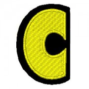 Letra C amarelo