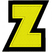 Letra Z amarelo