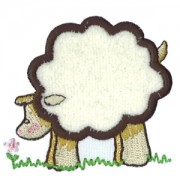 aplicação bordada ovelha com flor.def