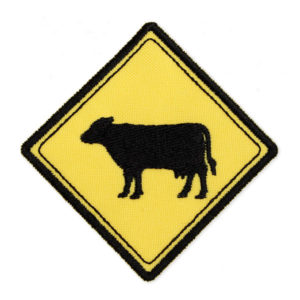 Emblemas Locais Sinal Trânsito Vaca Açores
