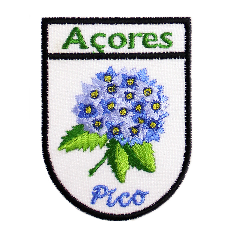 Emblemas Locais Hortênsia Azul Pico Açores Portugal