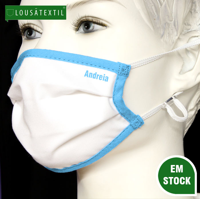 mascara-azul-ceu-elasticos-ajustaveis-personalizadas