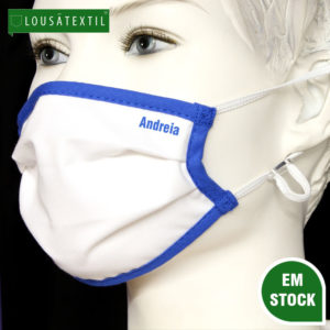mascara-azul-elasticos-ajustaveis-personalizada