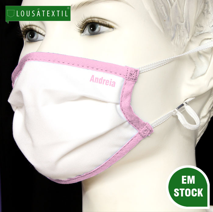 mascara-rosa-palido-elasticos-ajustaveis-personalizada