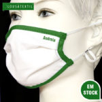 mascara-verde-elasticos-ajustaveis-personalizada