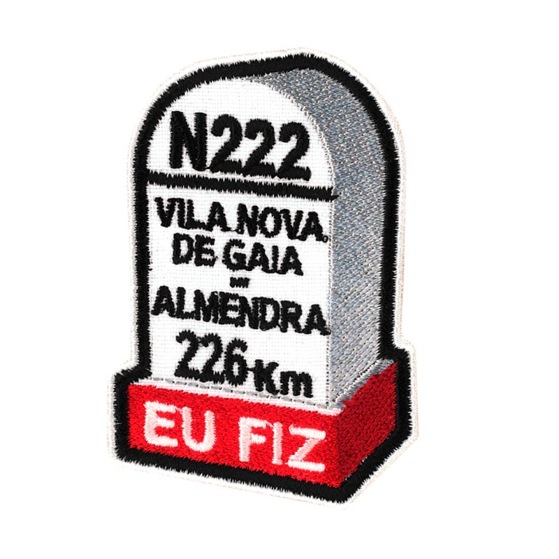 Emblema N222 Vila Nova de Gaia - Almendra 226Km - EU FIZ - Com termoadesivo