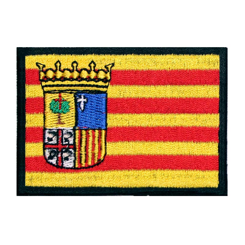 Emblemas Locais Espanha Bandeira Bandeira e escudo de Aragão