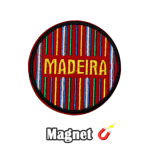 Emblema Magnético Bordado Padrão Trajes Madeira