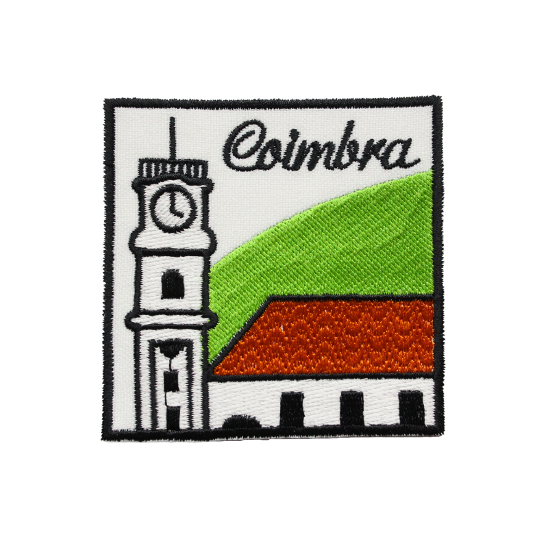 Emblema Bordado Universidade Coimbra (torre - quadrado)